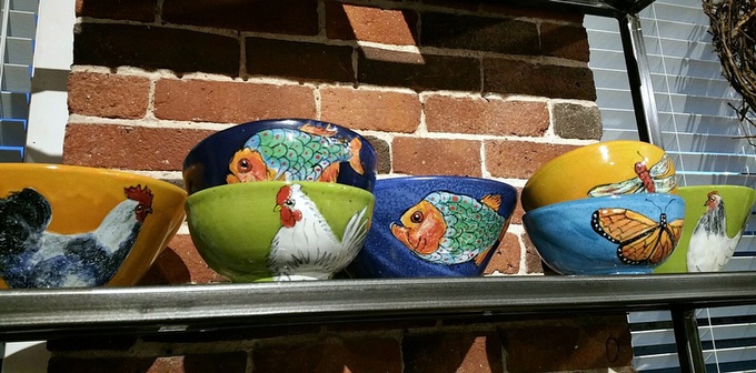 Beautiful and durable hand painted and glazed ceramics from Colombia