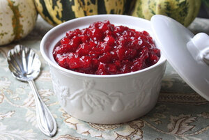 Food and Drink Latin Inspired Recipe 4 Cranberry Passion Fruit Sauce 